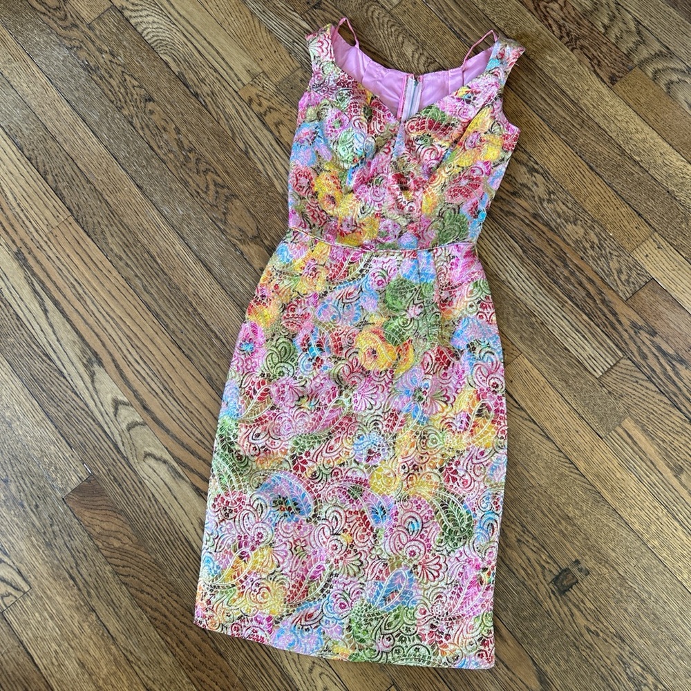 American Vintage Colorful Floral Midi Dress - Picture 3 of 8